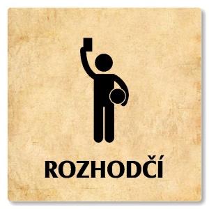 Rozhodčí, 100x100mm, pergamen, Nevada